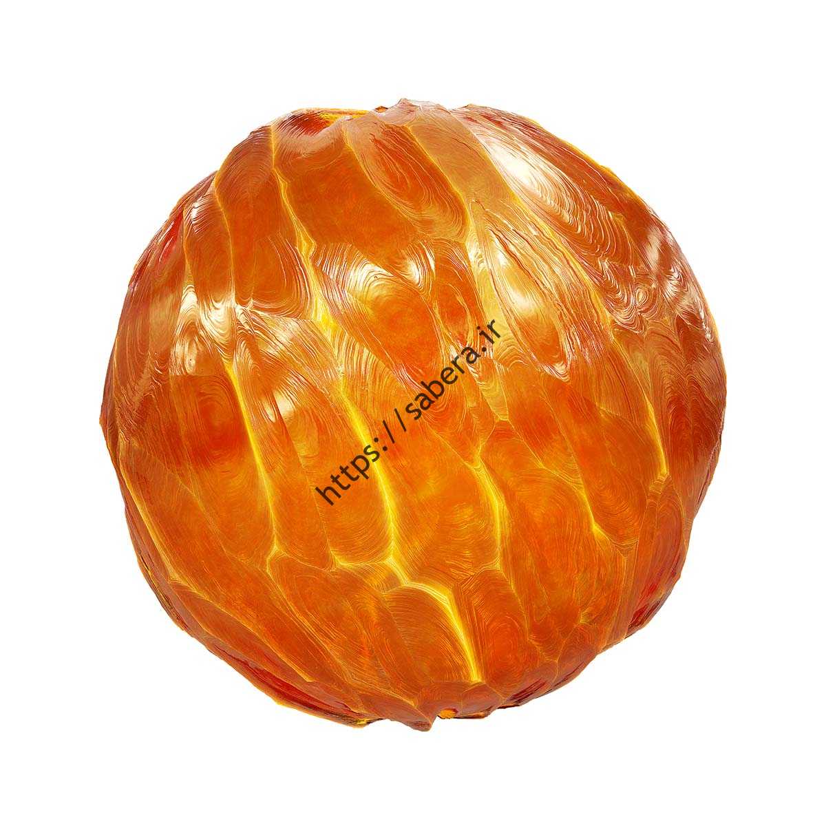 Orange Crystal PBR Texture