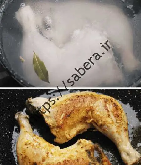 ترز تهیه زرشک لو با مرغ همراه سس پرتقالی